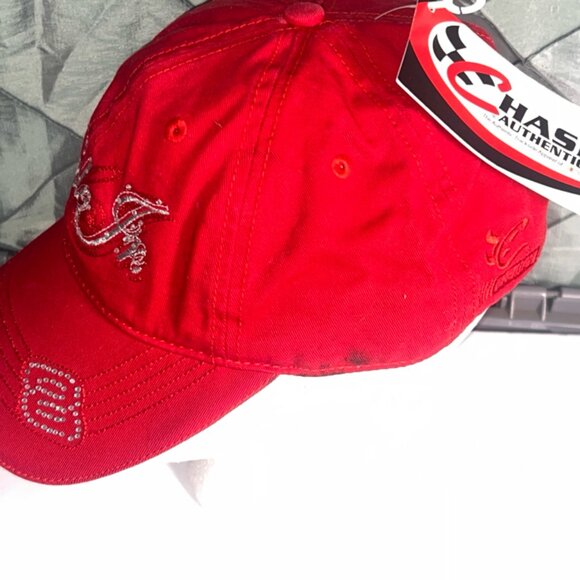 NWT Dale Jr. #8 Chase Authentic Red Adjustable Racing Cap *DN3 - Picture 2 of 5